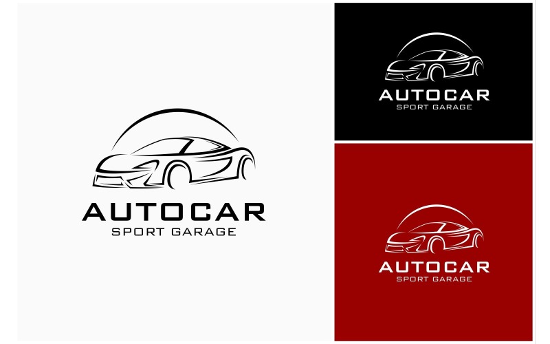 Logo automobile de supercar de voiture de sport