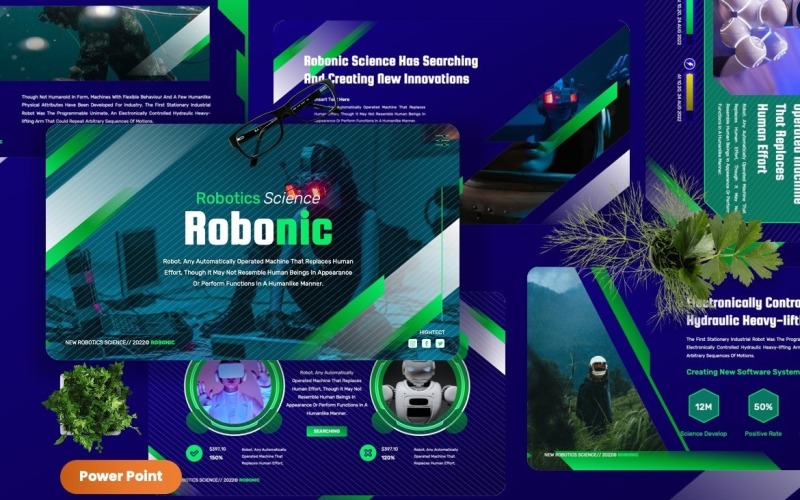 Robonic - Powerpoint-Vorlagen für Robotik