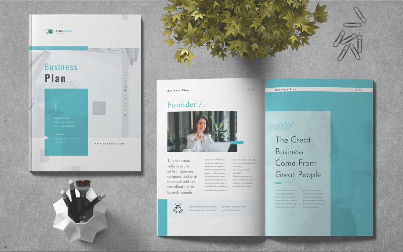 Businessplan - brochure sjabloon