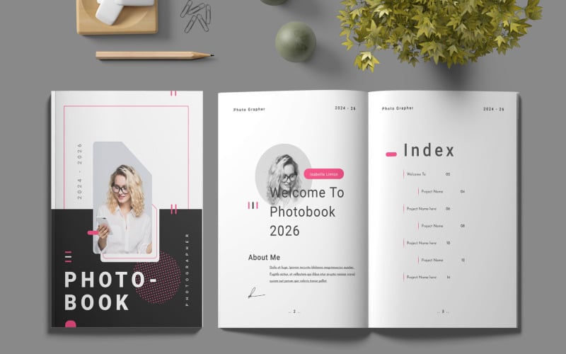 Photobook Portfolio Template #430994 - Templatemonster