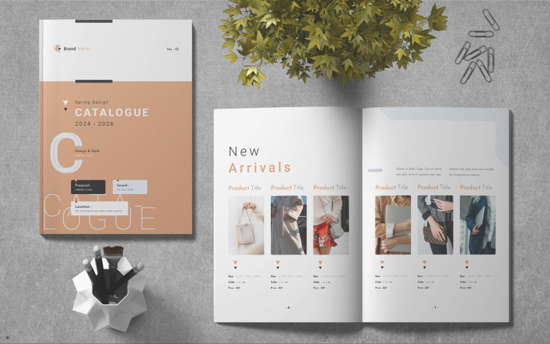 Produktkatalog-Vorlage – InDesign