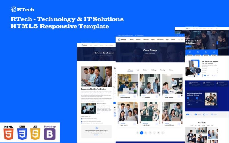 RTech - 技术与 IT 解决方案 HTML5 响应式模板