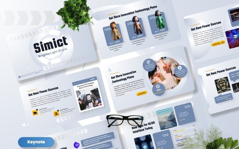 Simict: modelli di keynote multiuso puri