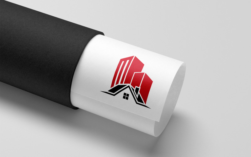 Immobilien-Logo-Design-Vorlage V04