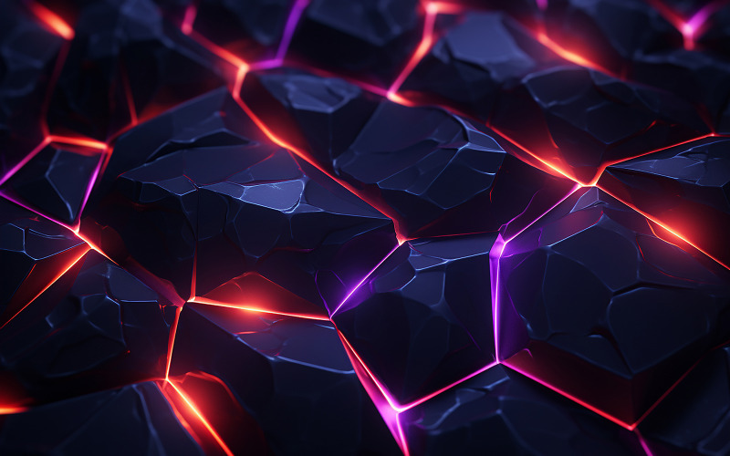 Stone pattern with glowing lights background