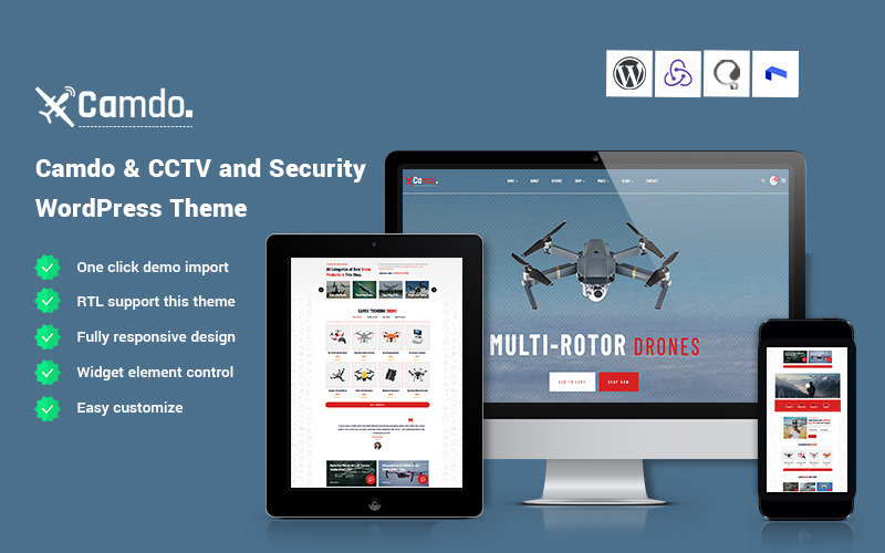 Camdo - téma WordPress pro CCTV a zabezpečení