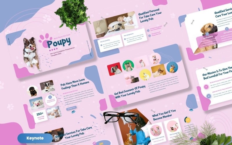 Poupy - Modelli di keynote per la cura degli animali domestici