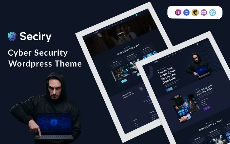 Seciry - Thème WordPress pour la cybersécurité et la gestion informatique