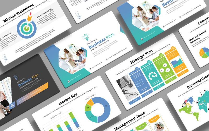 Modern - Geschäftsplan Google Slides