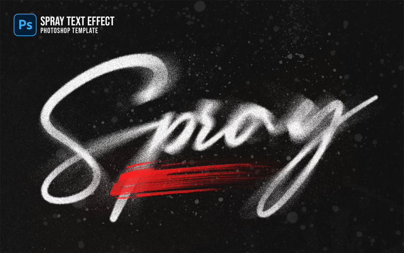 Spuitverf - Photoshop-teksteffecten