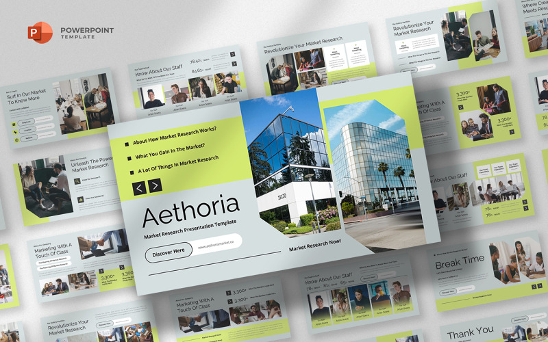 Aethoria – PowerPoint-Vorlage für Marktforschung