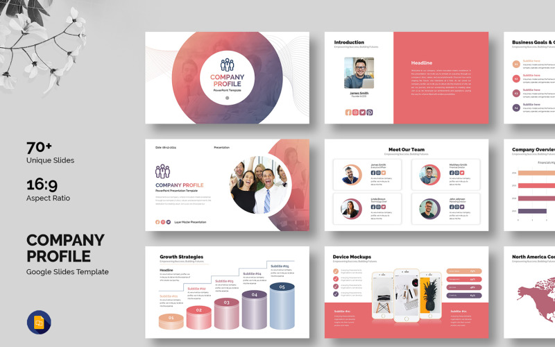 Firmenprofil-Vorlage - Google Slides