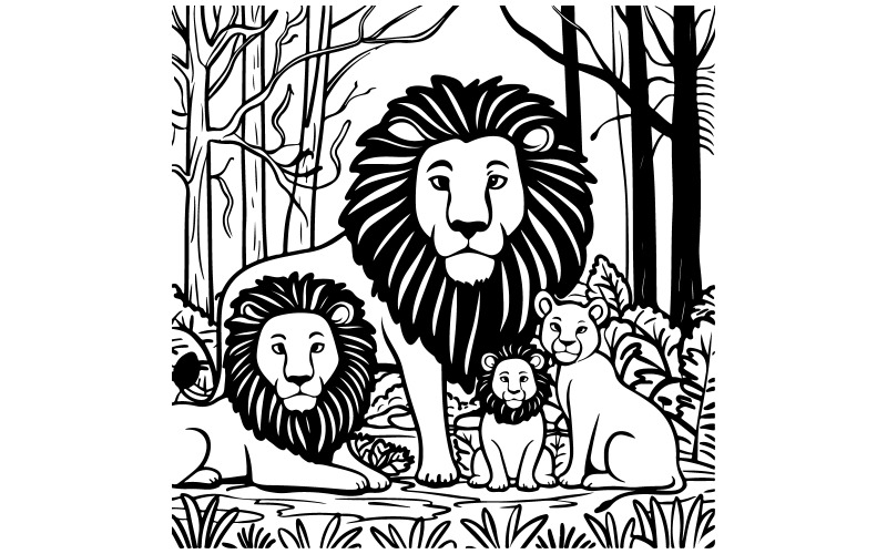 tiger-och-bebis-tiger-konst-silhuett-illustration-vektor
