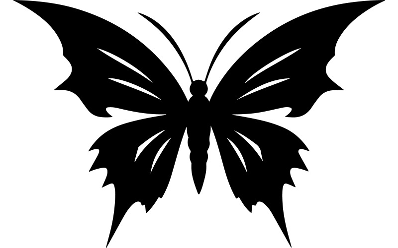 vlinders kunst silhouet illustratie