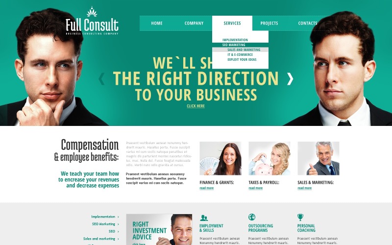 Responsieve websitesjabloon raadplegen
