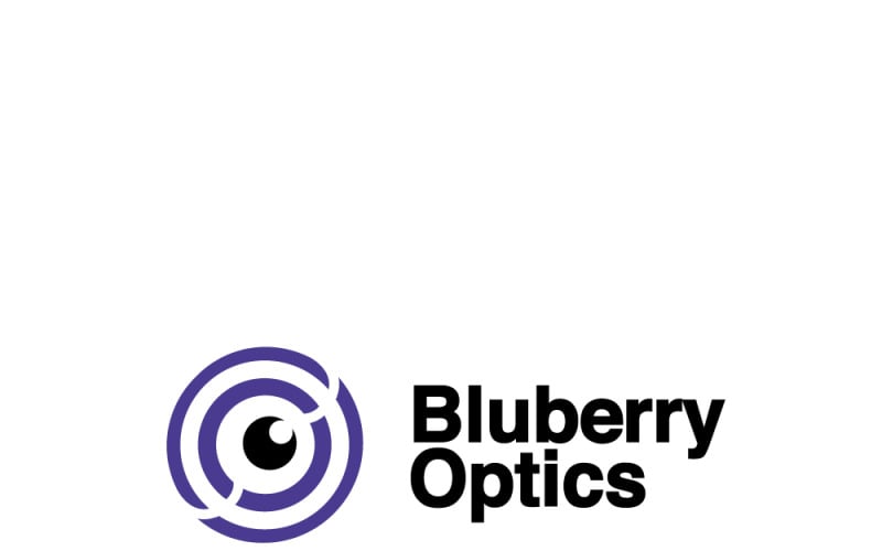 Blueberry Optics-logosjabloon voor technologie- en wetenschappelijke bedrijven