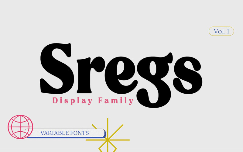 Família de exibição Sregs Serif