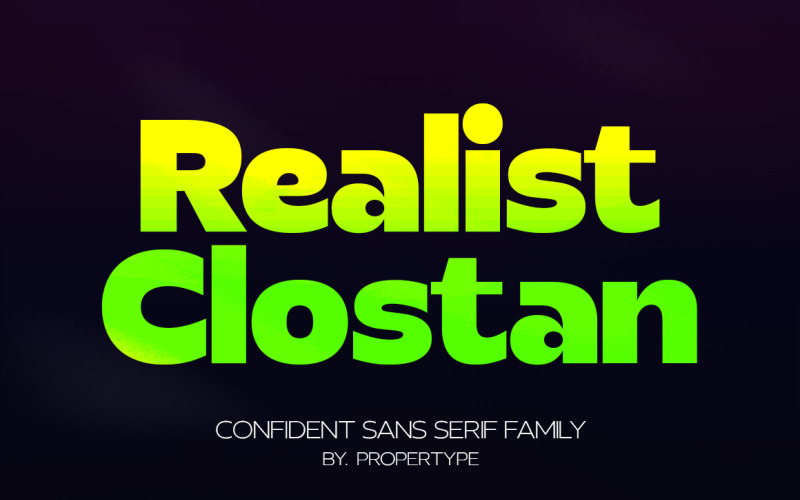 现实主义 Clostan Sans Serif 字体