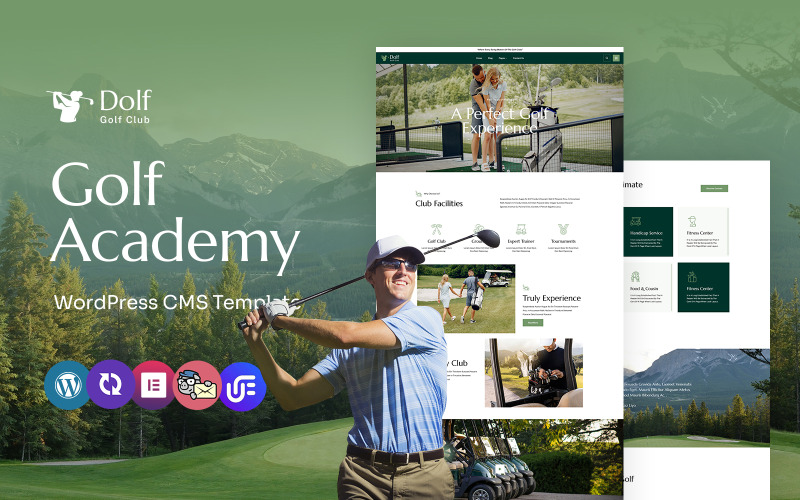 Dolf - Golfacademie Multifunctioneel WordPress Elementor-thema