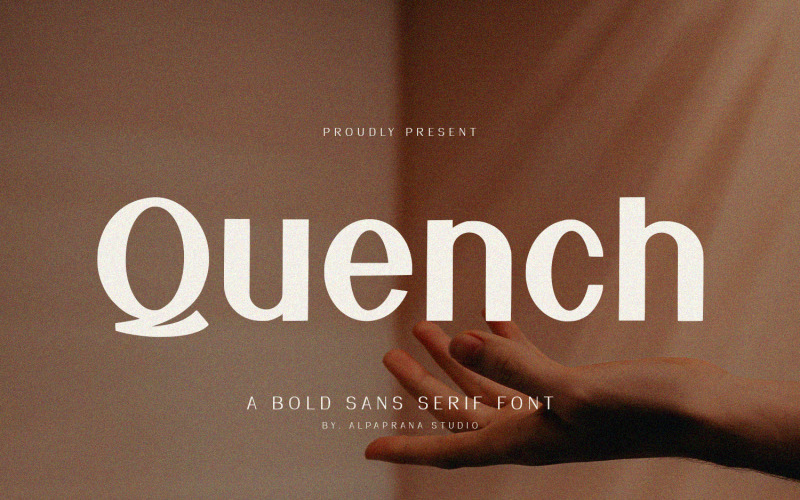 Quench - 现代无衬线字体