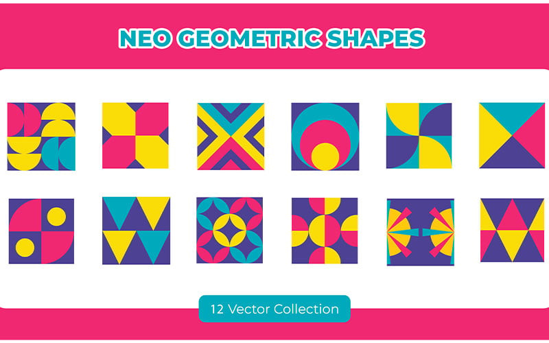 Conjunto de vetores de formas neogeométricas