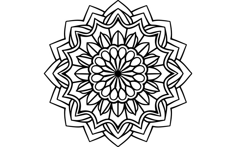 Illustration d'art vectoriel de silhouette de fleur
