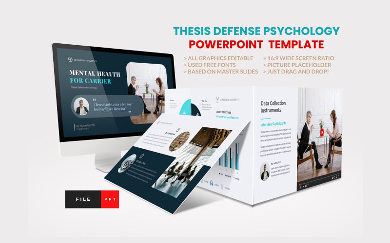 Шаблон защиты диссертации по психологии PowerPoint