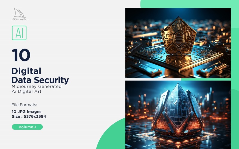 Visualización del conjunto de seguridad de datos digitales 1