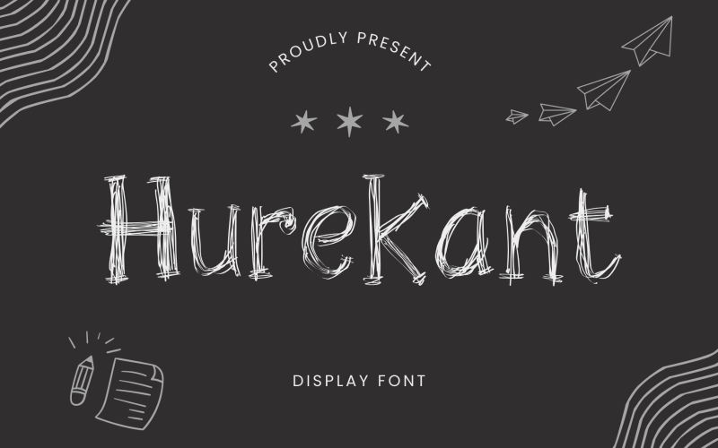 Hurekant - дивовижний дисплейний шрифт