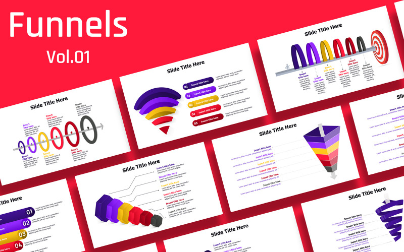 Business Funnel Infographic Ready to use - TemplateMonster