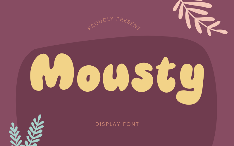Mousty - Fonte de exibição incrível