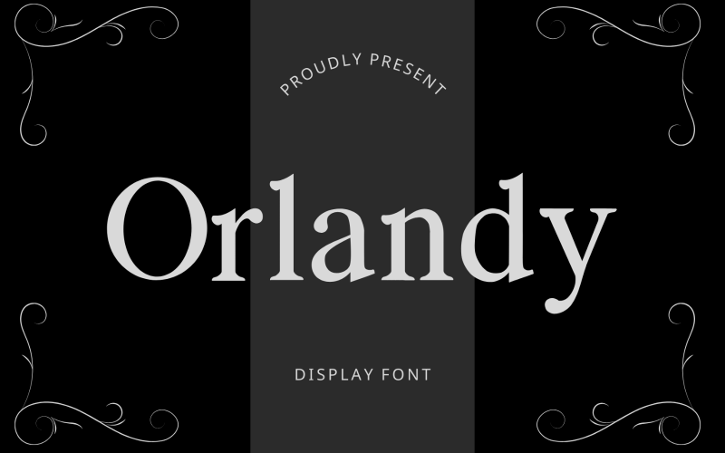 Orlandy — удивительный шрифт для отображения