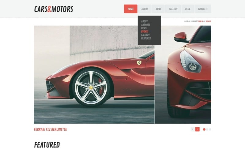 Minimalism Car WordPress Theme