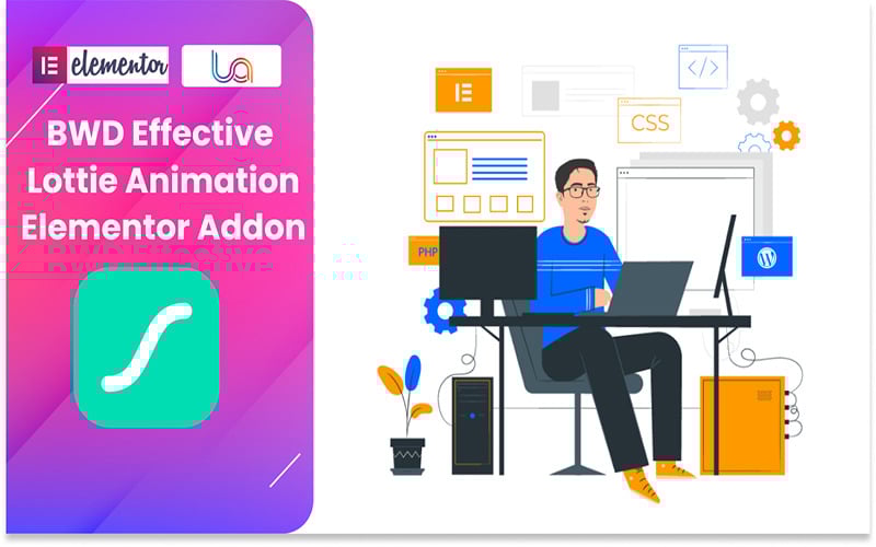 BWD Efektivní Lottie Animace WordPress Plugin pro Elementor