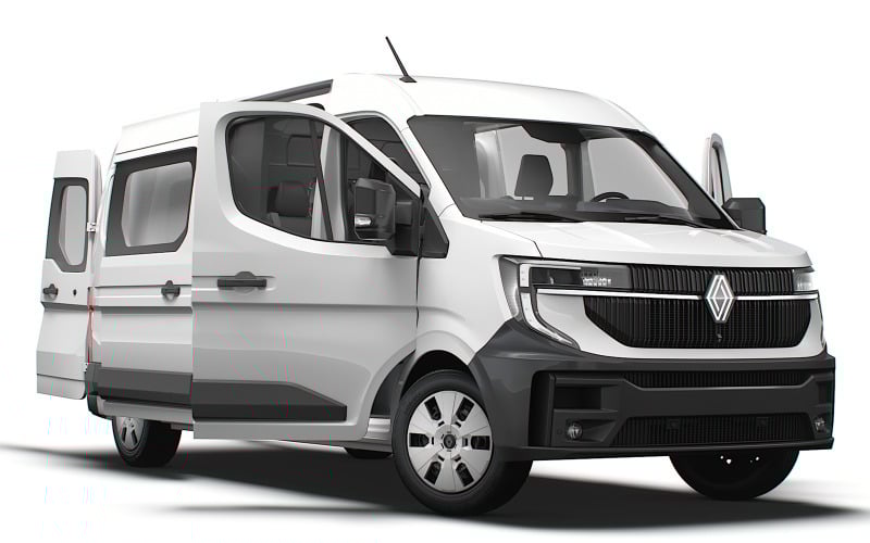 Wnętrze Renault Master L3H2 z kabiną załogową HQ 2024