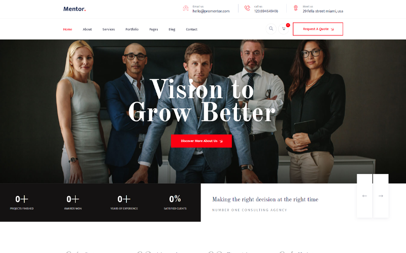 ProMentor – Tanácsadó üzleti WordPress téma