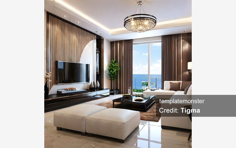 Serene Elegance: Ditt digitala fönster till lyx