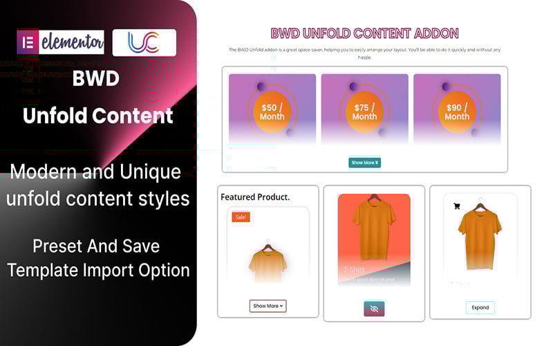 Complemento de WordPress para desplegar contenido para Elementor