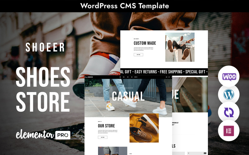 Shoeer – Cipőbolt Többcélú reszponzív WordPress téma