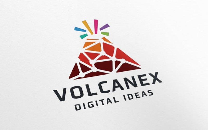 Volcanex Buchstabe V Pro Logo