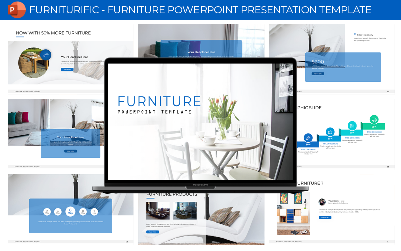 Furniturific - Modelo de apresentação de PowerPoint de móveis