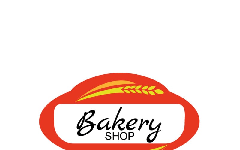 Modèle d'illustration vectorielle d'icône de logo de boulangerie