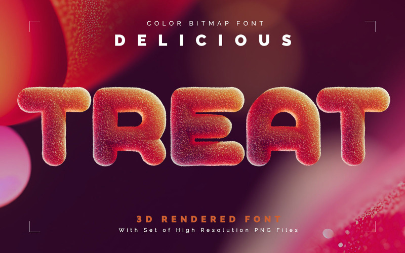 Delicious Treat — Police bitmap couleur - TemplateMonster