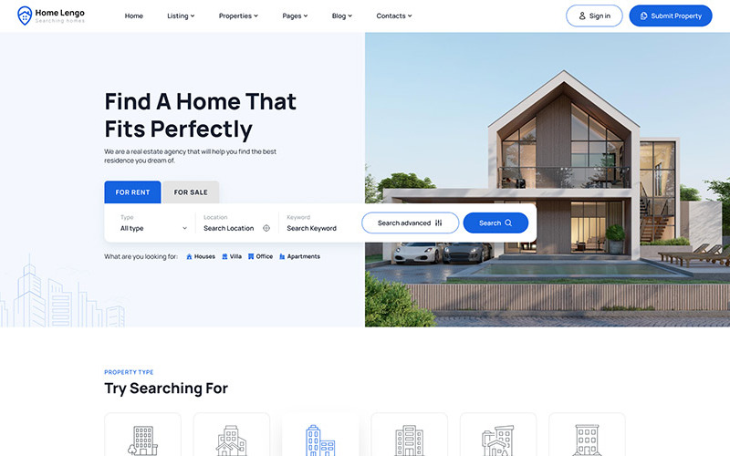 Homelengo – Thème WordPress pour l'immobilier