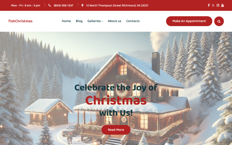 TishChristmas - Kerstmis WordPress-thema