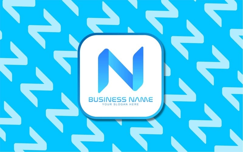 Design de logotipo com letra N para WEB e APP - tecnologia - Identidade de marca