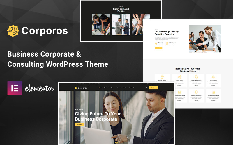 Corporos - Tema WordPress aziendale, aziendale e di consulenza
