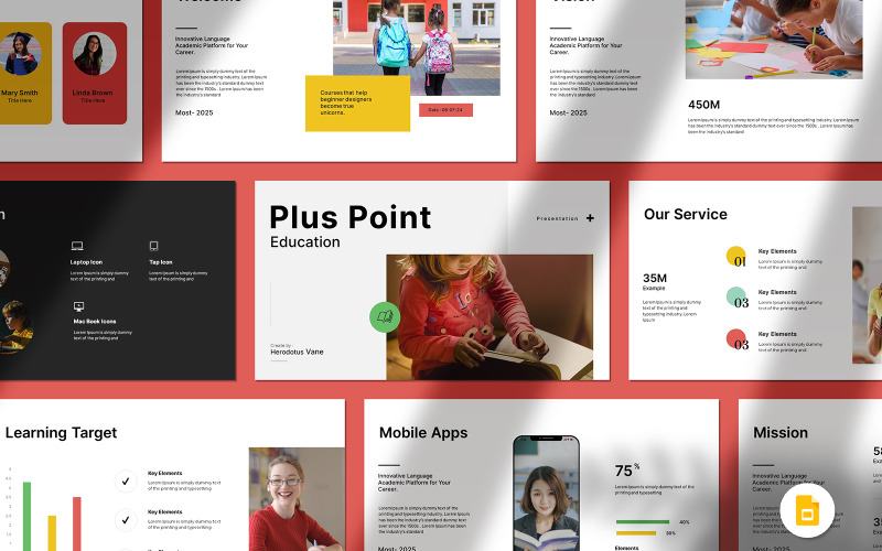 Klassiek onderwijs Google-diapresentatiesjabloon