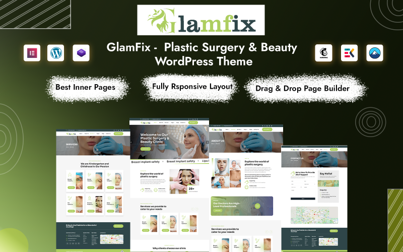 GlamFix - Tema WordPress de Cirurgia Plástica e Beleza