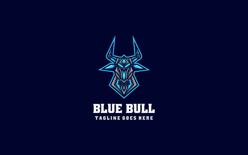 Blue Bull E-Sport и спортивный логотип